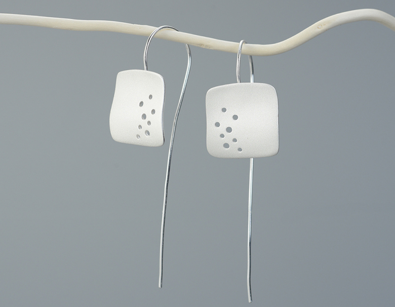 Hollow Square Dangle Earrings