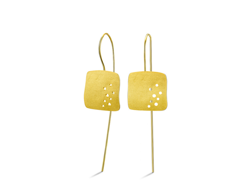 Hollow Square Dangle Earrings