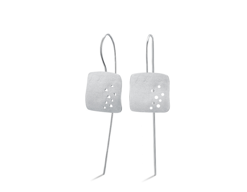Hollow Square Dangle Earrings