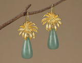 Chrysanthemum Drop Earrings