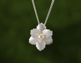Delicate Begonia Flower Pendant