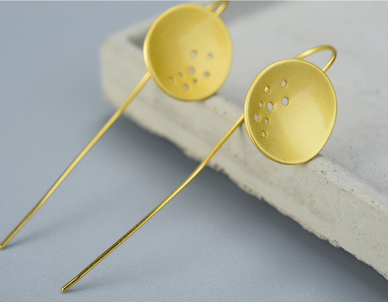 Hollow Round Dangle Earrings