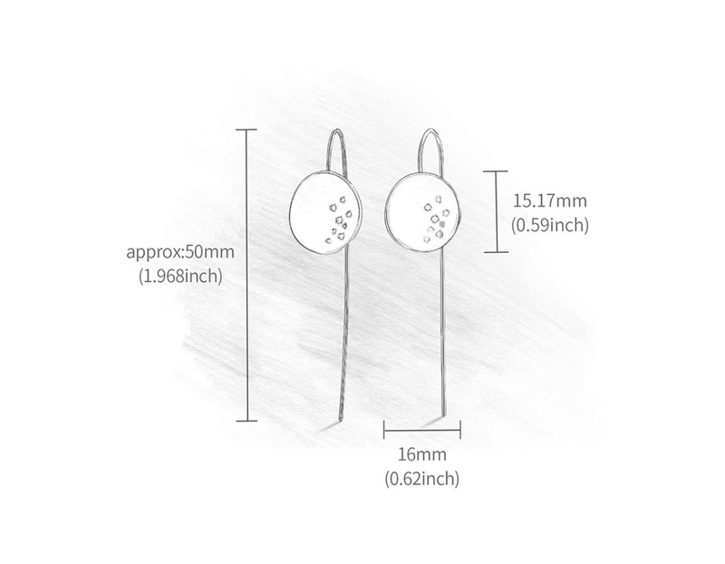 Hollow Round Dangle Earrings