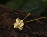 Delicate Begonia Flower Pendant