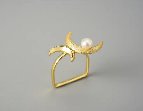 Double Moon Ring