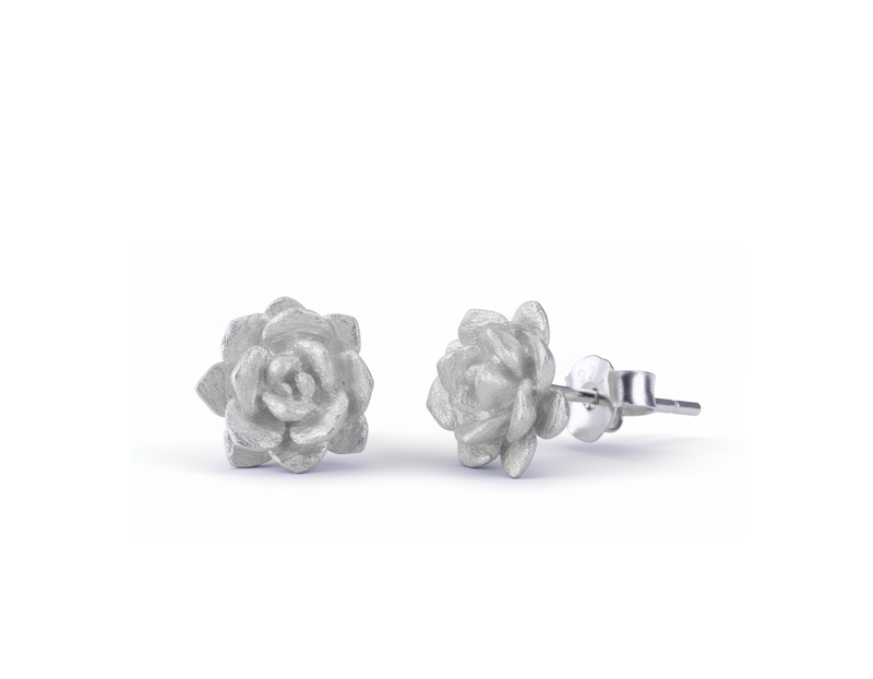 Succulent Plant Stud Earrings