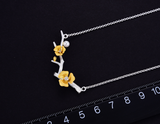 Plum Blossom Flower Necklace