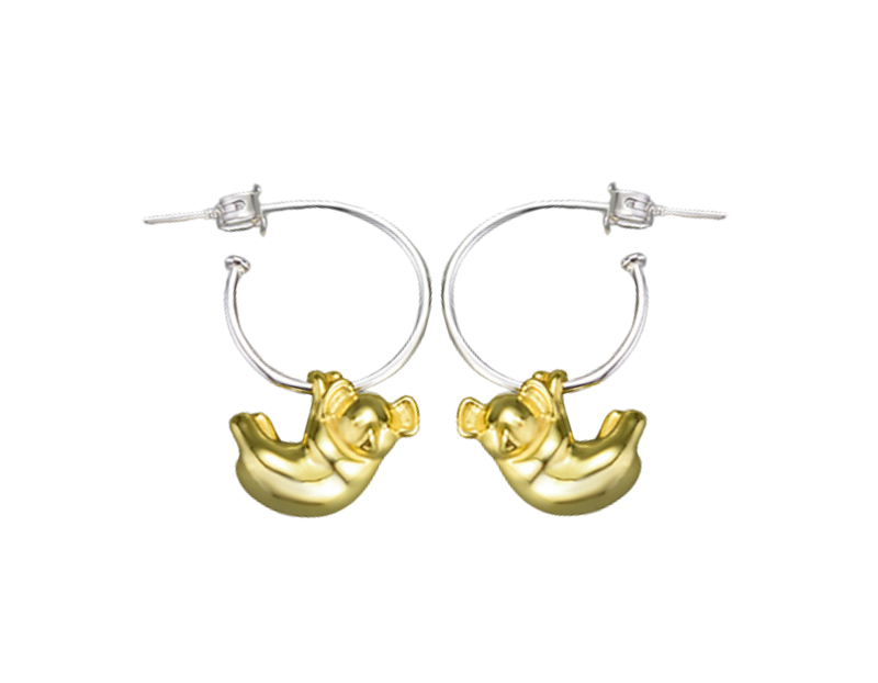 Koala Hoop Earrings
