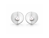 Pearl in a Circle Earring