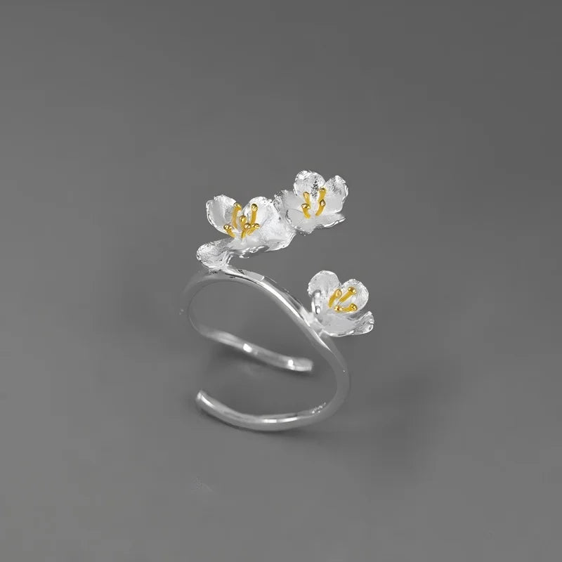 Plum Blossom Flower Ring