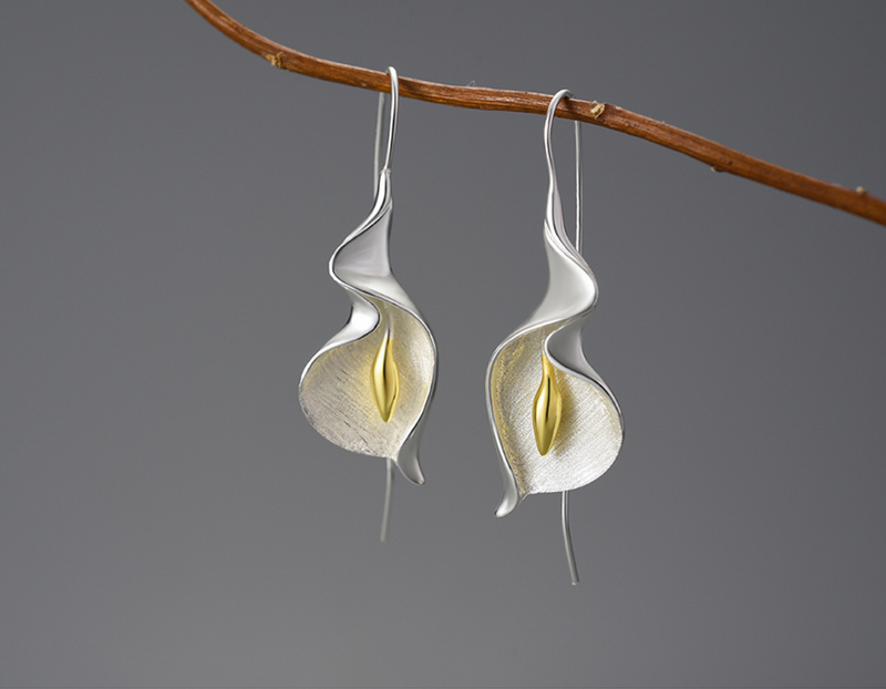 Calla lily sales earrings silver