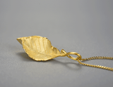 Elegant Autumn Leaf Necklace