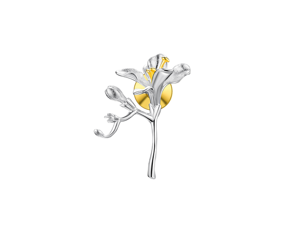 Freesia Flower Brooch