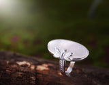 Oval Shell Dragonfly Ring - Lotus Fun