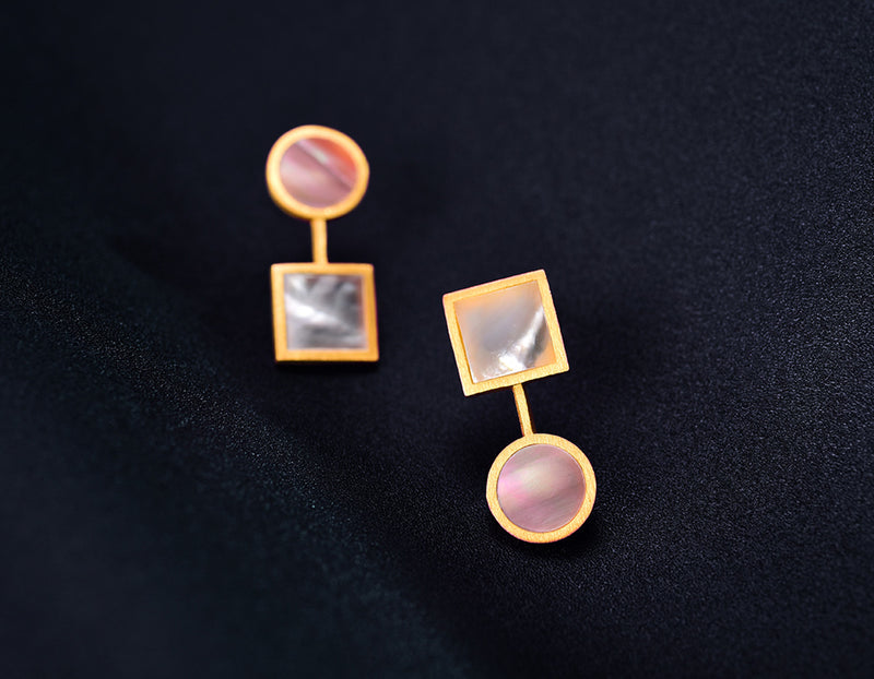 The Art of Circle and Square Earring