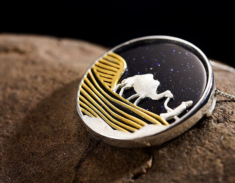 Desert on a Starry Night Pendant