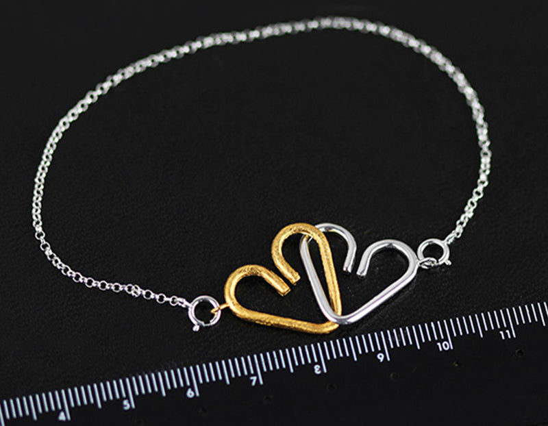 Chained Heart Bracelet - Lotus Fun