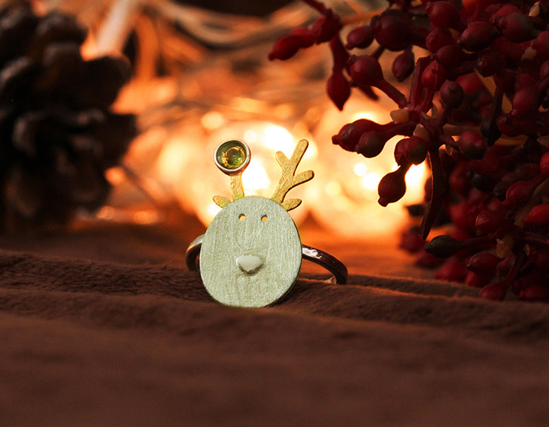 Christmas Reindeer Ring