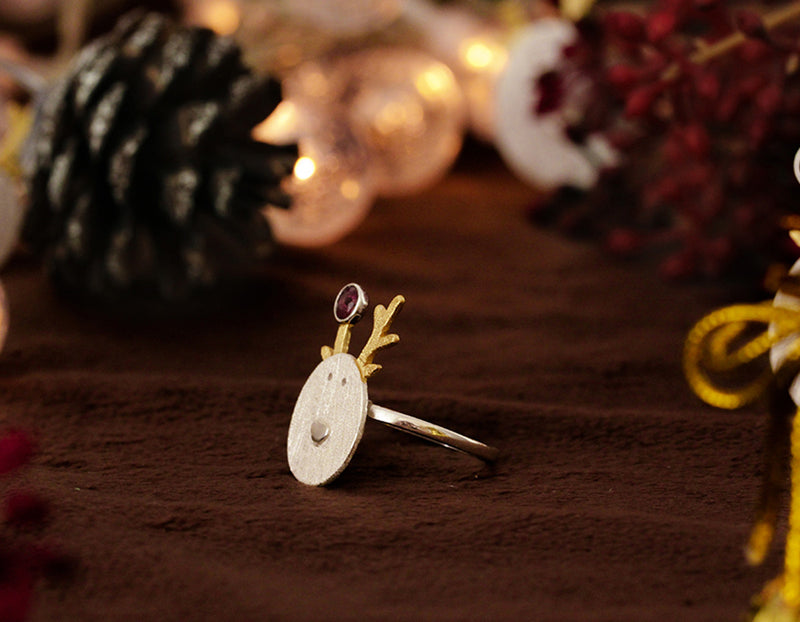 Christmas Reindeer Ring - Lotus Fun