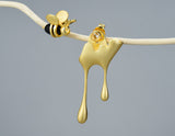Dripping Honey & Bee Earring II
