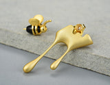 Dripping Honey & Bee Earring II