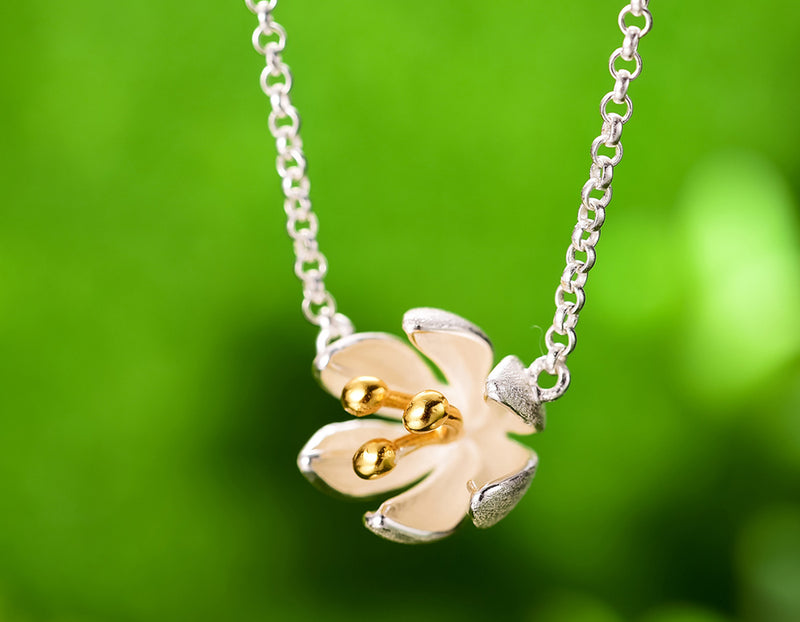 lily flower jewellery Sterling Silver