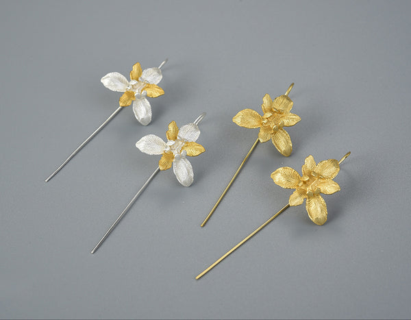 Iris Flower Earring