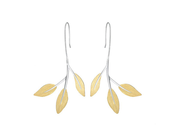 Golden Leaves Earring