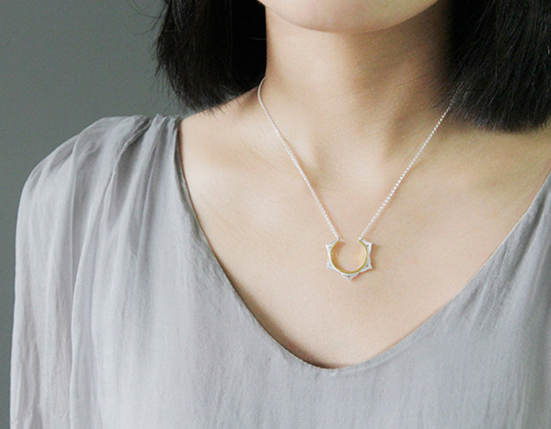 Lotus Flower Minimalist Necklace