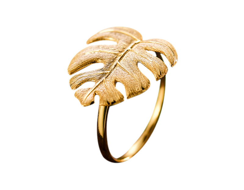 monstera ring Sterling Silver | Monstera Leaf Ring