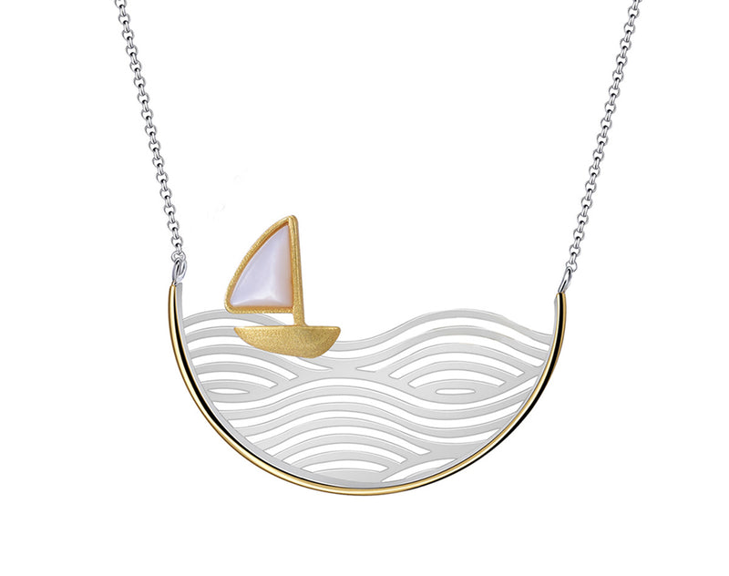 Sailboat Necklace - Lotus Fun