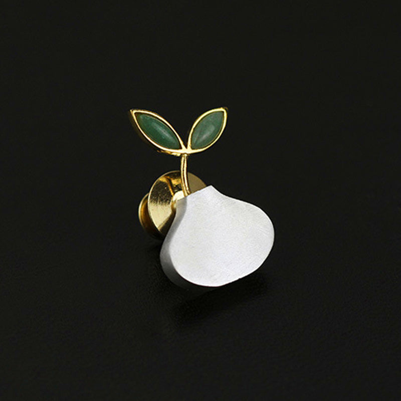 Spring Brooch Model Sterling Silver | Spring in the Air Leaf Brooch - Lotus Fun
