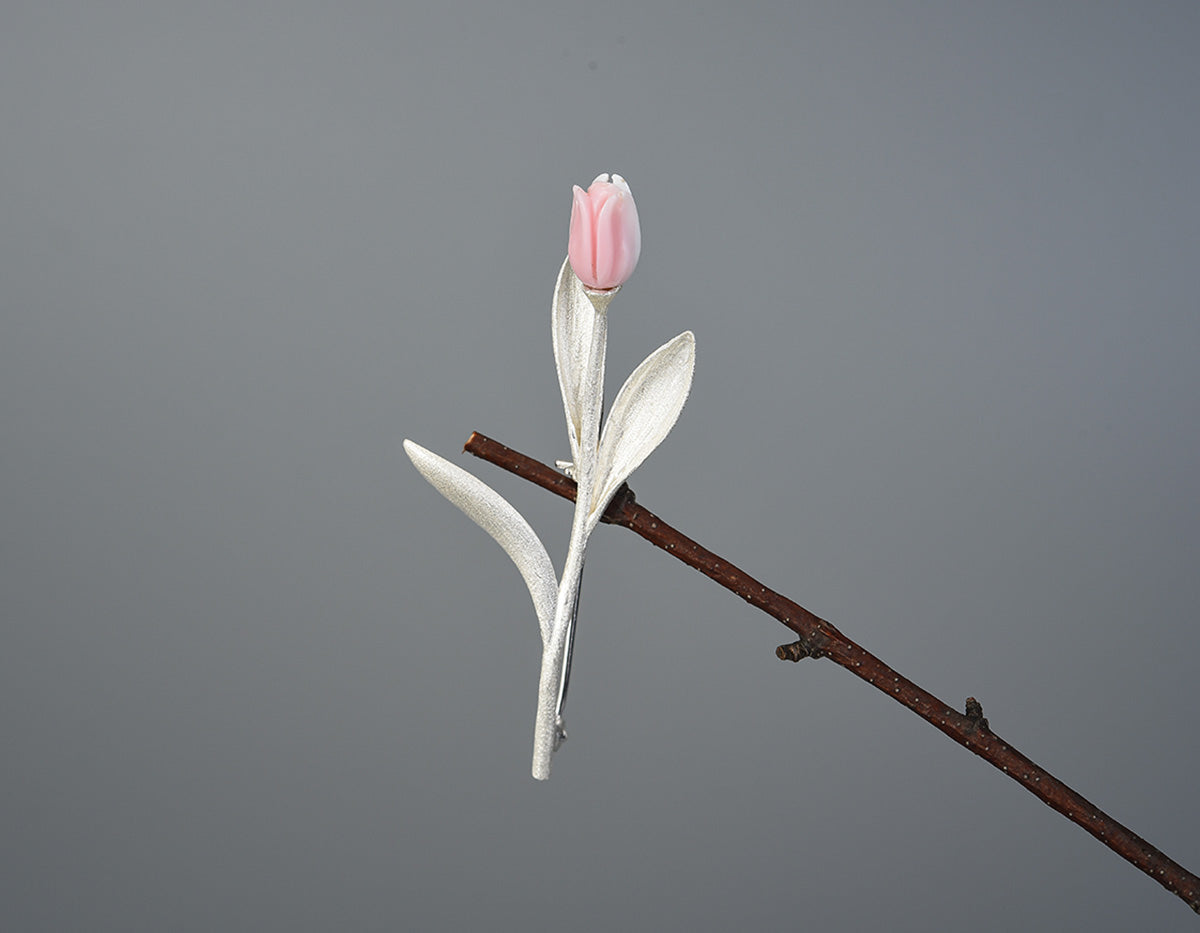 アクセサリー   'Tulip' Brooch #448 Swarovski Gold Tone Crystal Tulip Brooch Ornate Fine Austrian