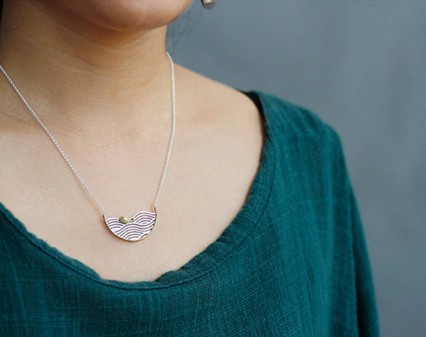 Swimming Whale Necklace - Lotus Fun