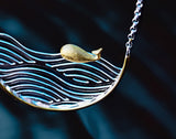 Swimming Whale Necklace - Lotus Fun